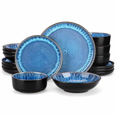 Playa 16 Piece Glossy Dinnerware Set
