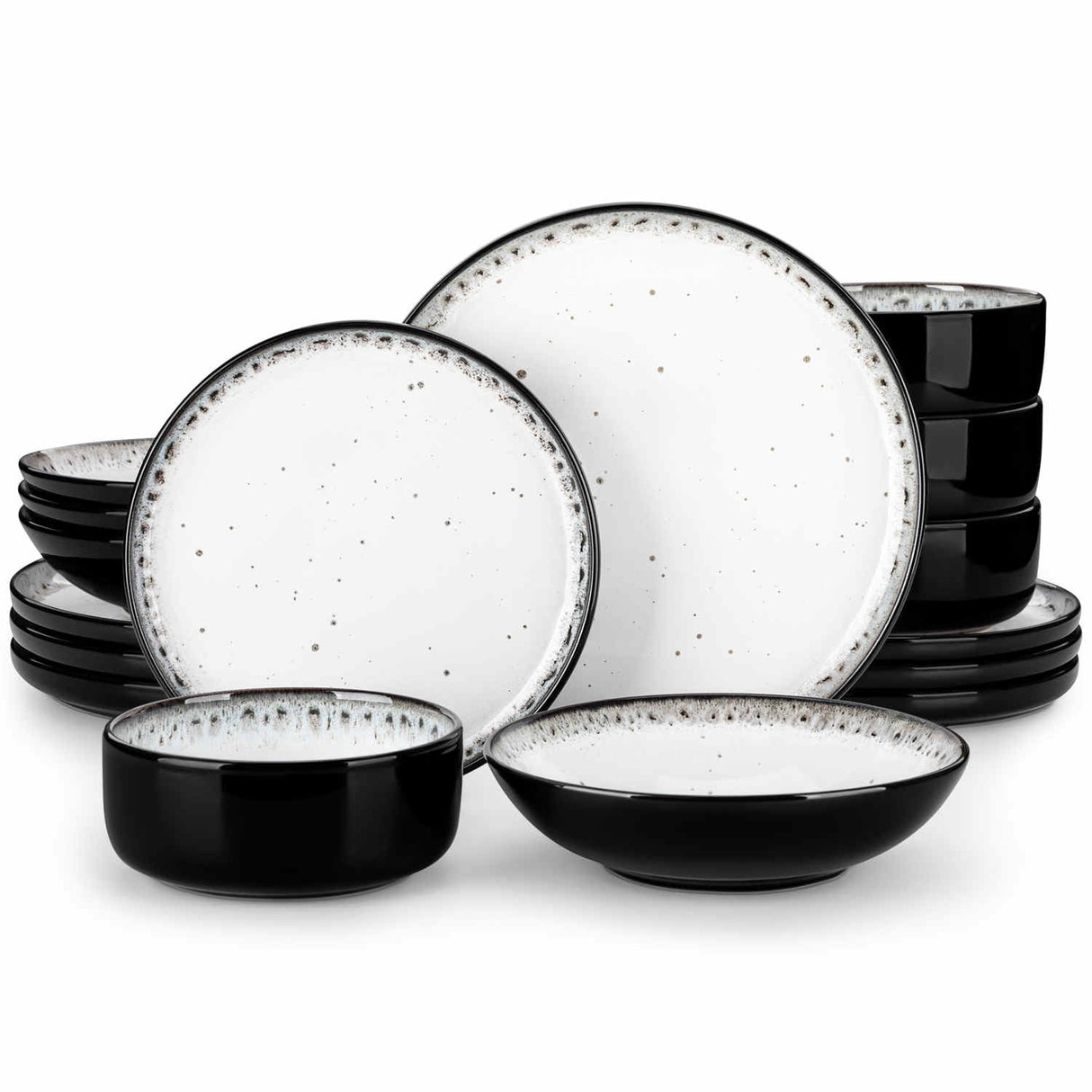Playa 16 Piece Glossy Dinnerware Set